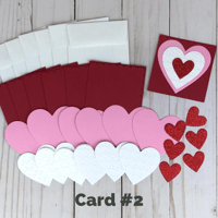 Image 5 of Mini Valentines Day Card Making Kit for Kids and Beginners to Make 24 Valentines