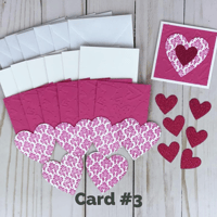 Image 6 of Mini Valentines Day Card Making Kit for Kids and Beginners to Make 24 Valentines