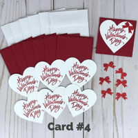 Image 7 of Mini Valentines Day Card Making Kit for Kids and Beginners to Make 24 Valentines