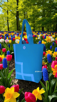 Image 1 of Yeirdesign light blue totebag 