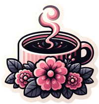 Image 2 of Floral Coffee Cup 15oz Mug – Elegant Coffee Lover Mug