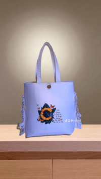 Image 1 of Yeirdesign flowers print totebag 
