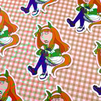 Image 5 of Injured Suzuka Meme 3" Sticker