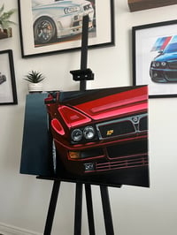 Image 1 of LIMITED EDITION 1/10  Lancia Delta HF  Acrylic painting print 