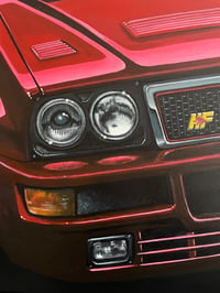 Image 2 of LIMITED EDITION 1/10  Lancia Delta HF  Acrylic painting print 