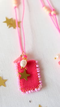 Image 2 of 🍭 Collane SOGNI ROSA 🍭 in velluto, ricamato con perline  