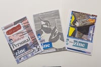 Set of three small zines