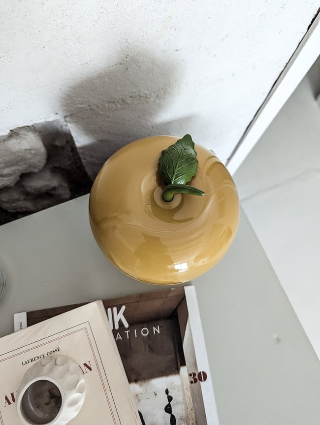 Pomme à glaçons jaune moutarde 