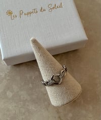 Image 1 of Diamond Circle Detail Ring Stainless Steel 