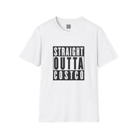 Image 1 of Funny Straight Outta Costco Unisex Softstyle T-Shirt, Gift for Costco Fans, Humorous Tee, S-62b1f0fa