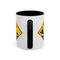 Image 3 of Mug, Japanese Cat Coffee Cup, Unique Tea Mug, 11oz, 15oz, Cute Beware of Cats Jumping Out R-36b08615