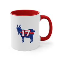 Image 4 of Buffalo Bills Football Coffee Mug - Josh Allen 17 MVP Design, 11oz Accent Mug, Gift for Foo-aa149c13
