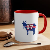 Image 1 of Buffalo Bills Football Coffee Mug - Josh Allen 17 MVP Design, 11oz Accent Mug, Gift for Foo-aa149c13