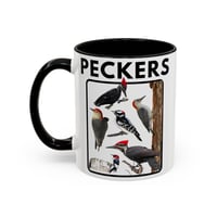 Image 2 of Funny Woodpecker Coffee Mug, Bird Lover Gift, Novelty Tea Cup, Animal Print Kitchen Decor, -5cffd672