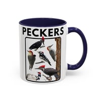 Image 4 of Funny Woodpecker Coffee Mug, Bird Lover Gift, Novelty Tea Cup, Animal Print Kitchen Decor, -5cffd672