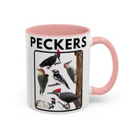 Image 7 of Funny Woodpecker Coffee Mug, Bird Lover Gift, Novelty Tea Cup, Animal Print Kitchen Decor, -5cffd672