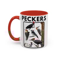 Image 11 of Funny Woodpecker Coffee Mug, Bird Lover Gift, Novelty Tea Cup, Animal Print Kitchen Decor, -5cffd672