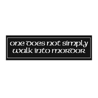 Image 1 of Lord of the Rings Bumper Sticker Mordor, Tolkien Fan Gift, Car Decal, LOTR Geek Accessories-564814ee