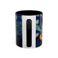 Image 4 of Sleeping Orange Cat Starry Night Mug | Accent Coffee Mug
