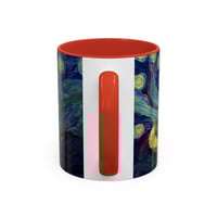 Image 13 of Sleeping Orange Cat Starry Night Mug | Accent Coffee Mug