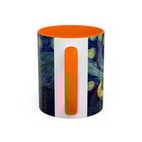 Image 22 of Sleeping Orange Cat Starry Night Mug | Accent Coffee Mug