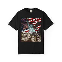 Image 1 of Freedom American Patriotic T-shirt, USA Flag Independence Day Tee, Liberty Unisex Garment-D-da82d20a