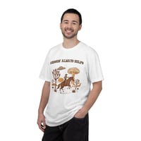Image 4 of Cussin' Always Helps Cowboy Graphic Tee | Western UFO Desert Art-c477ae8f