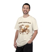 Image 7 of Cussin' Always Helps Cowboy Graphic Tee | Western UFO Desert Art-c477ae8f