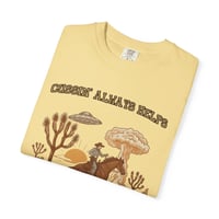 Image 9 of Cussin' Always Helps Cowboy Graphic Tee | Western UFO Desert Art-c477ae8f
