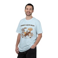 Image 16 of Cussin' Always Helps Cowboy Graphic Tee | Western UFO Desert Art-c477ae8f