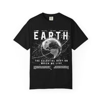 Image 1 of Earth Planet Graphic T-shirt | Vintage Space Science Tee-66a954a6