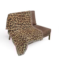 Image 7 of Leopard Print Woven Blanket - Cozy Animal Print Home Decor, Large Throw Blanket, Safari The-6f3c89cb