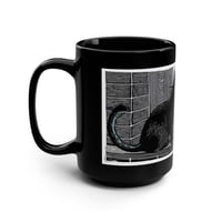 Image 4 of Black Cat Cityscape Mug, 15oz Ceramic Coffee Cup, Cat Lover Gift, Urban Cat Design, Cozy Ho-5ac7338e