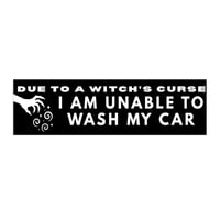 Image 1 of Whimsical Bumper Stickers with a Touch of Humor | Funny Car Decor, Gift for Witch Lovers, R-a9b04f9d