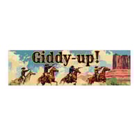 Image 1 of Southwestern Cowboy Rodeo Bumper Sticker, Western Rodeo Car Decal, Old West Horse Lovers Gi-179664b8