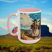Image 21 of Southwestern Cowboy Coffee Mug, Western Old West Ceramic Cup, Rancher Southwest 