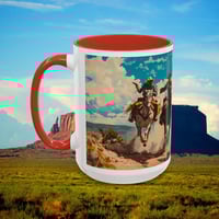 Image 24 of Southwestern Cowboy Coffee Mug, Western Old West Ceramic Cup, Rancher Southwest 
