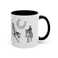Image 2 of Cowboy Old Western Rodeo coffee mug 11oz and 15oz 