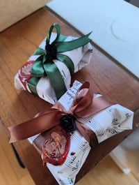 Image 5 of Handmade toadstool clear quartz earrings 