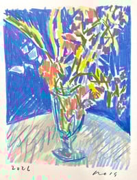 Flowers, After Van Gogh III /Drawing A Day 5.5.26