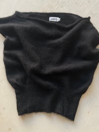 Image 1 of Luna — Baby Alpaca Suri Sleeveless Knit Top  Black 