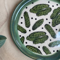 Image 3 of Handmade Ceramic Gherkins/Pickles Spoon Rest