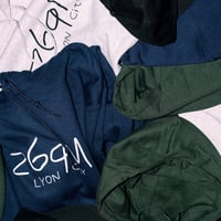 Image 2 of Hoodie Z69M Lyon city Navy