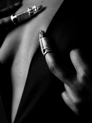 Image of BDODI - Snake Nail Ring Small Head (Silver)