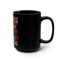 Image 2 of Krampus 15oz Black Mug — Scary Christmas Demon Holiday Coffee Cup