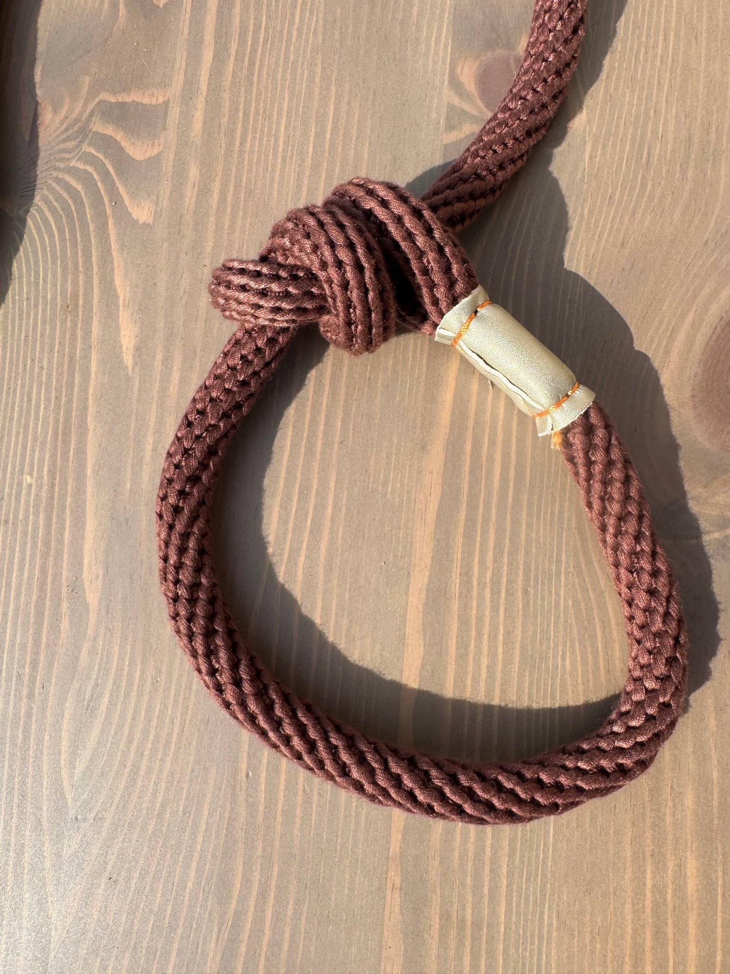 Image of Laisse lasso marron doré 2026 