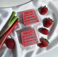 Image 1 of Rhubarb & Strawberry - Task List