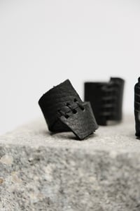 Image 1 of ASYMMETRICAL LEATHER RING