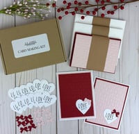 Image 1 of Embossed Valentine Card Kit to DIY 12 Handmade Cards