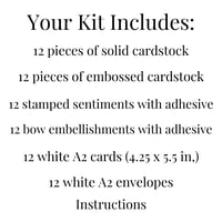 Image 9 of Embossed Valentine Card Kit to DIY 12 Handmade Cards